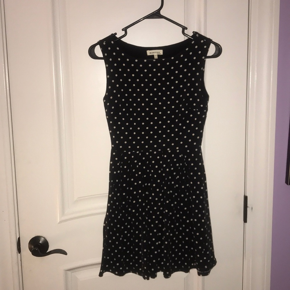 Monteau Black &White Skater Dress